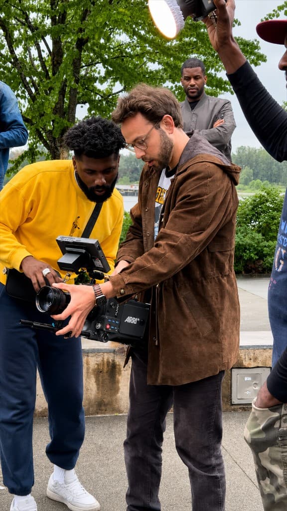 Image Logix production crew on location with professional cinema camera — a connected growth system, not a fragmented agency