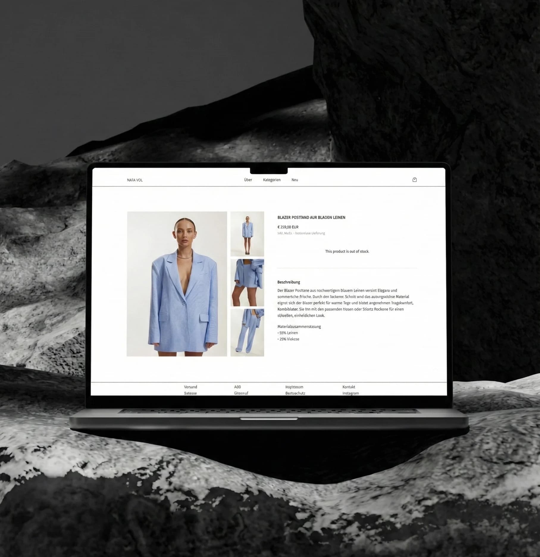 Nata Vol fashion e‑commerce storefront — product-led UX and mobile-first shop design